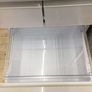 2/13東区和白 SHARP 412L両開きドア冷蔵庫 2018年式 SJ-P411D-