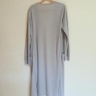 ロングカーディガン（新品・未使用）・グレーの画像