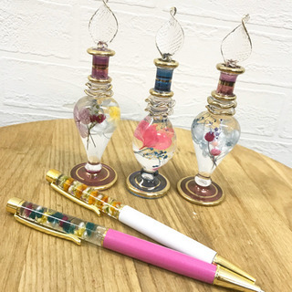 お洒落なハーバリウムエジプト瓶orボールペン　ワークショップ
