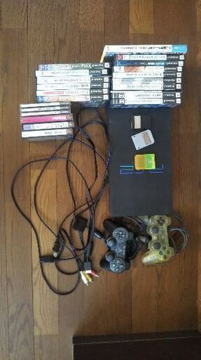 PS2本体とソフト（写真のとおり）