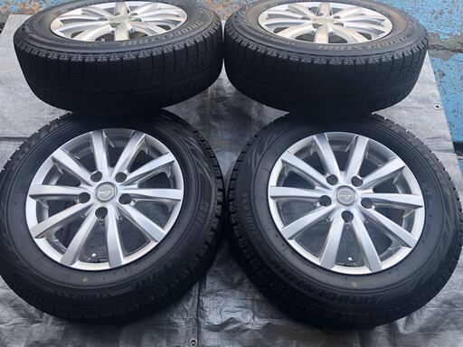 スタッドレスタイヤ　LINZ15インチアルミ　５穴　PCD114.3　+45　ブリヂストン195/65R/15　適合車種多数！！