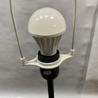 おしゃれ！ IKEA フロアランプ Holmo 蛇腹 ムードランプ 間接照明 照明スタンド 直径22㎝ 高さ115㎝ イケア 中古 【E】の画像