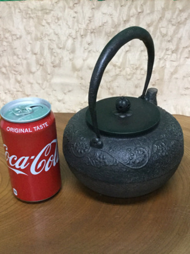 中古　鉄瓶 　幅16　　奥行17　　高さ20.3　 （ｃｍ）　お茶にどうぞ　すぐ利用可 中古 鉄瓶 幅16 奥行17 高さ20.3 （cm） お茶にどうぞ すぐ利用可