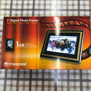 無料✨７インチデジタルフォトフレーム✨😚✨Transcend✨1GB😚✨動作確認済✨リモコンは電池がないのか動作しません。本体で操作可能です。の画像