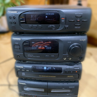 パナソニックコンポ　モデルST-CH707 CD,カセットテープ...