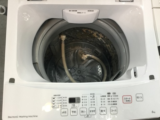 ニトリ 全自動洗濯機 6kg 2019年製