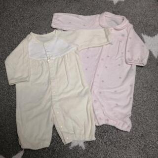 新生児　肌着2枚　コンビドレス2枚　合計4枚の画像