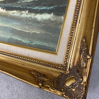 油絵　海の画像