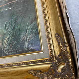 油絵　森の画像