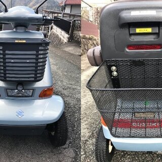 ☆彡 ④E スズキ製・電動車いす・車椅子・バッテリー新品!!セニアカー