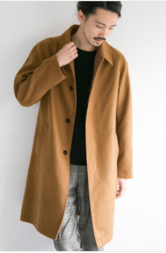 【美品】アーバンリサーチ ステンカラーコート キャメル Ｌサイズ