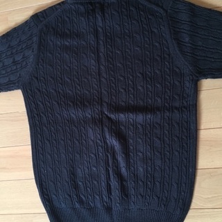 メンズセーター 紺 新品未使用の画像
