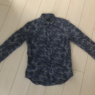 GGD ブルー系迷彩柄シャツ