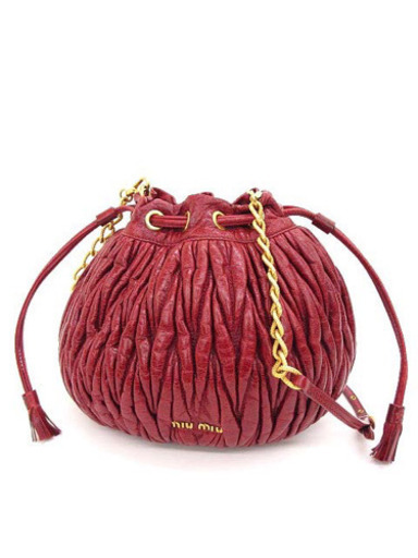 MIU MIU ミュウミュウ マテラッセ 巾着 ショルダーバッグ
