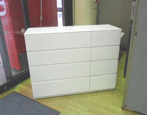 ニトリ ローチェスト チェスト タンス 120cm NITORI ホワイト 収納