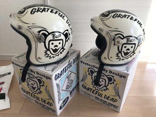 BUCO GRATEFUL DEAD  ブコ グレイトフルデッド ジェットヘルメット M/L＆ XL セット 付属多数
