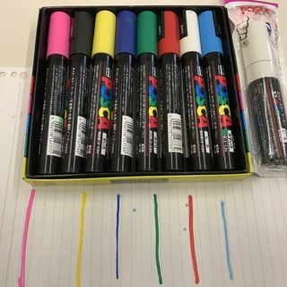 水性マーカー（ポスターカラー）　POSCA　uni製の画像