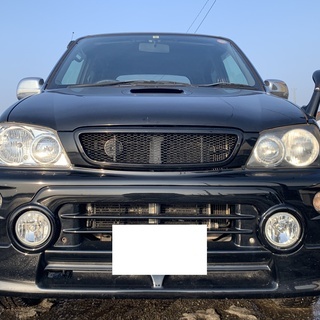 値下げしました！！【自社ローン相談可】H１８年式　ダイハツ　テリオスキッド キスマークX    4WD   黒　　社外オーディオ　の画像