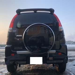 値下げしました！！【自社ローン相談可】H１８年式　ダイハツ　テリオスキッド キスマークX    4WD   黒　　社外オーディオ　の画像