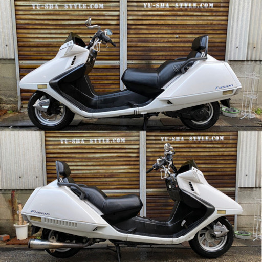 冬季応援SALE!! フュージョンX 実働！セル1発！バッテリー新品！シート新品張替！低走行19546km！
