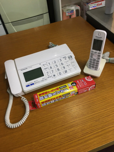 【JB0028】Panasonic FAX電話機 KX-PD381 子機1台・インクリボン付