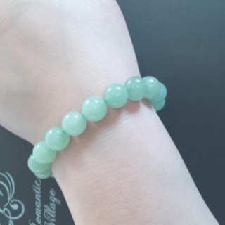 【新品】天然石ブレスレット【翡翠】②の画像