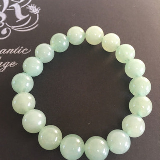 【新品】天然石ブレスレット【翡翠】②