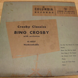 114【10in.LPレコード】CROSBY CLASSICS