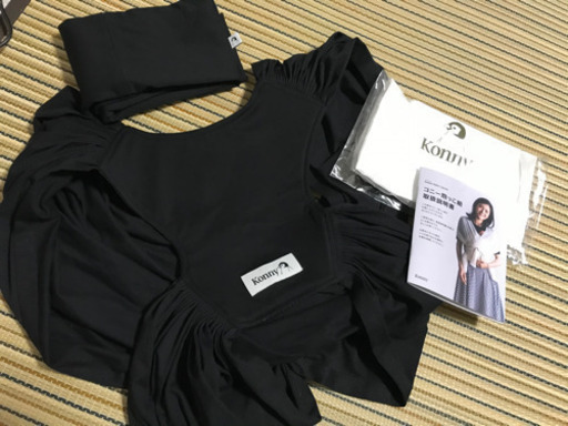 konnyの抱っこ紐　XS ブラック　美品