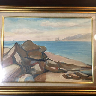藤島武二 絵画  ☆額縁新調☆の画像