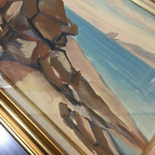 藤島武二 絵画  ☆額縁新調☆の画像