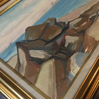 藤島武二 絵画  ☆額縁新調☆の画像