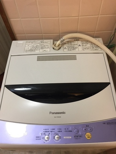 パナソニック洗濯機　4.5kg　標準の洗濯時間が20分と短く、良く絞れる優れものです。