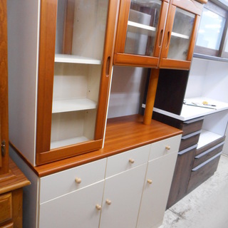 G911981　食器棚　カウンター付の画像