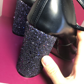 MERCURYDUO スクエアトゥパンプスの画像