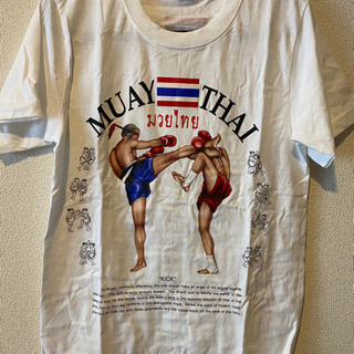 ムエタイTシャツ　Mサイズ　白