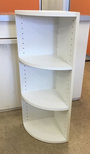 美品・コーナーラック・ホワイト