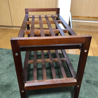 木製ラックの画像