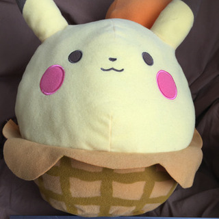 ピカチュウ　ポケモン　めちゃでかぬいぐるみ　ひんやりアイス　Po...