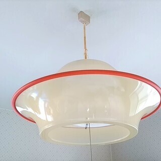 ★★USED!!昭和レトロ・直径50㎝の照明シェード・電気カサ＋...