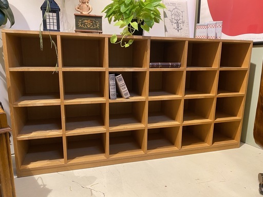 レトロロッカー シェルフ フリーラック 棚 茶 中古品 レトロ アンティーク