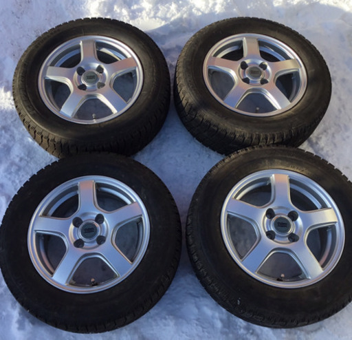 社外14インチ アルミホイール 185/65R14 スタッドレスタイヤ 4本セット