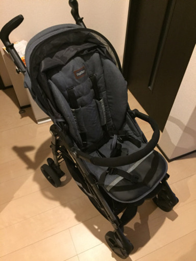 【美品】お値下げ中 ペグペレーゴ Si ブルーデニム ベビーカー