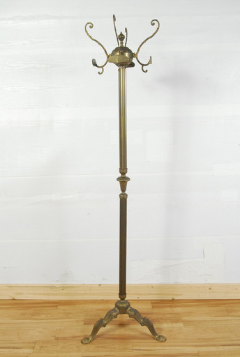 2101 真鍮製 アンティーク ポールハンガー コートハンガー 帽子掛け 愛知県岡崎市 直接引取可　エビス