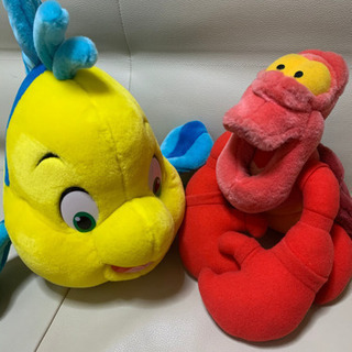 リトルマーメイドの人気キャラクター♡ぬいぐるみですの画像