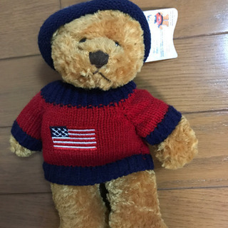 アメリカンフラッグセーター　テディベア　ぬいぐるみ
