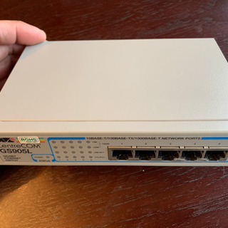 差し上げます：5ポートギガビットハブ CentreCOM GS905L