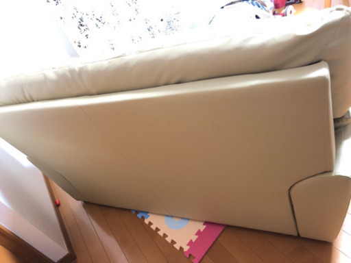 服部家具　2人掛け合皮ソファー