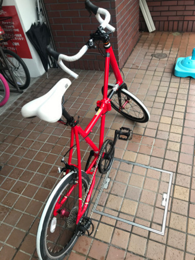 ★美品★FX13ドッペルゲンガー 　20インチ　折り畳み　軽量アルミフレーム　7段変速付き　レッド