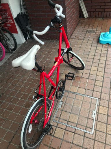 ★美品★FX13ドッペルゲンガー 　20インチ　折り畳み　軽量アルミフレーム　7段変速付き　レッド